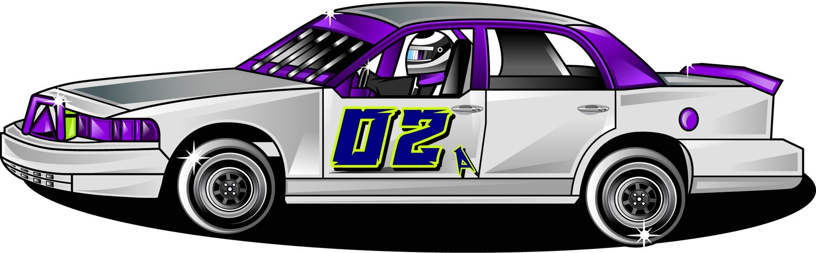 Custom car vector artwork